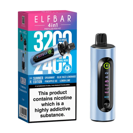 ElfBar 4 in 1 Vape Kit With Prefilled Pods - Vapesdirect