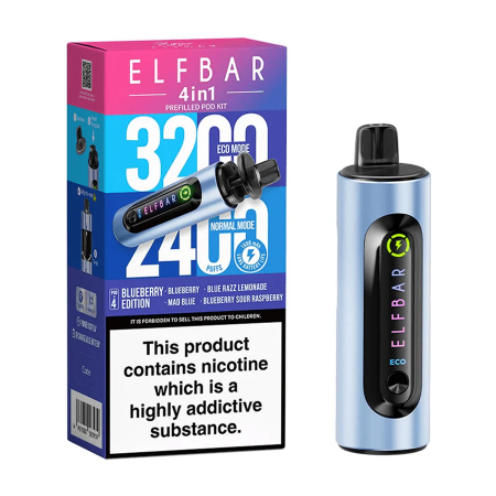 ElfBar 4 in 1 Vape Kit With Prefilled Pods - Vapesdirect