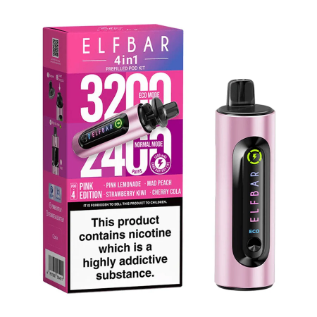 ElfBar 4 in 1 Vape Kit With Prefilled Pods - Vapesdirect