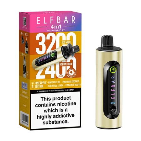 ElfBar 4 in 1 Vape Kit With Prefilled Pods - Vapesdirect