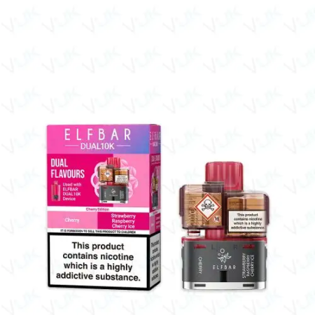 Elf Bar Dual 10K Prefilled Pods + Refill Containers – Dual Flavours - Vapesdirect