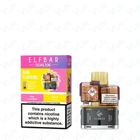 Elf Bar Dual 10K Prefilled Pods + Refill Containers – Dual Flavours - Vapesdirect