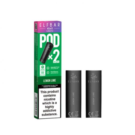 ElfBar 4 in 1 Pre Filled Pods - Lemon Lime - Vapesdirect
