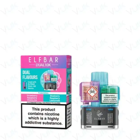 Elf Bar Dual 10K Prefilled Pods + Refill Containers – Dual Flavours - Vapesdirect