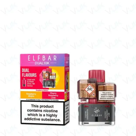Elf Bar Dual 10K Prefilled Pods + Refill Containers – Dual Flavours - Vapesdirect
