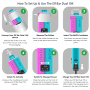 Elfbar Dual 10K Prefilled Vape Kit - Vapesdirect