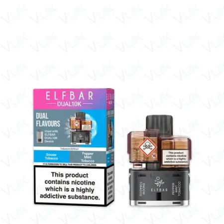 Elf Bar Dual 10K Prefilled Pods + Refill Containers – Dual Flavours - Vapesdirect