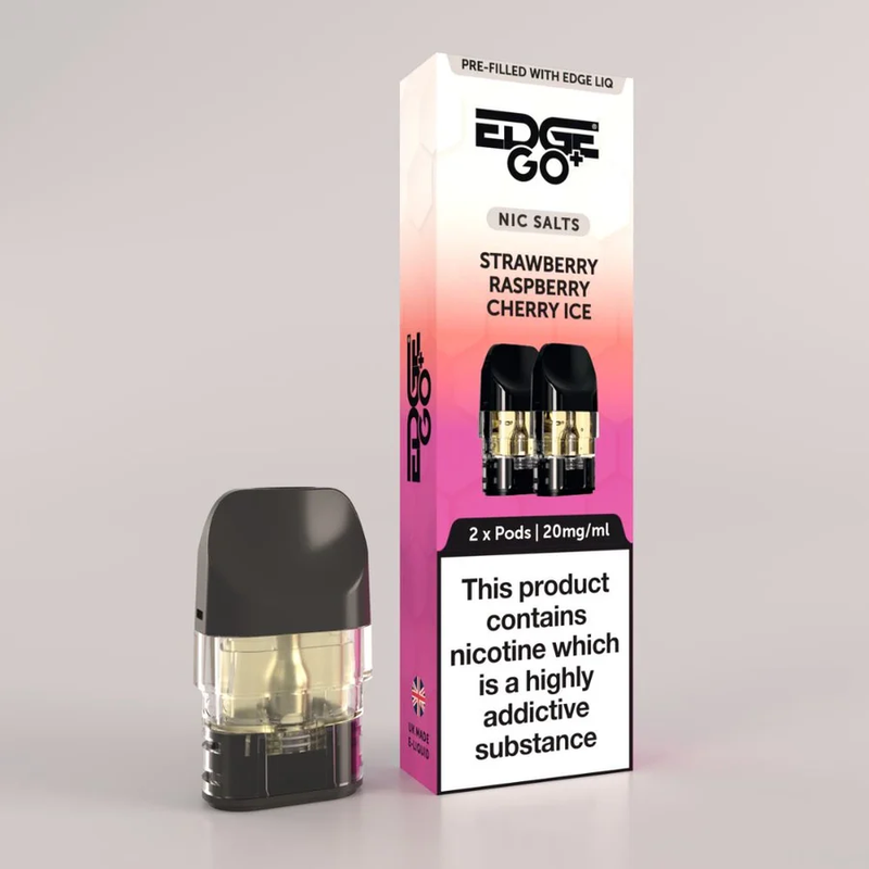 EDGE GO+ Strawberry Raspberry Cherry Prefilled Pods 2 Pack - Vapesdirect