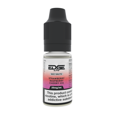 Strawberry Raspberry Cherry Ice Nic Salt by Edge Liq 10ml E-Liquid - Vapesdirect