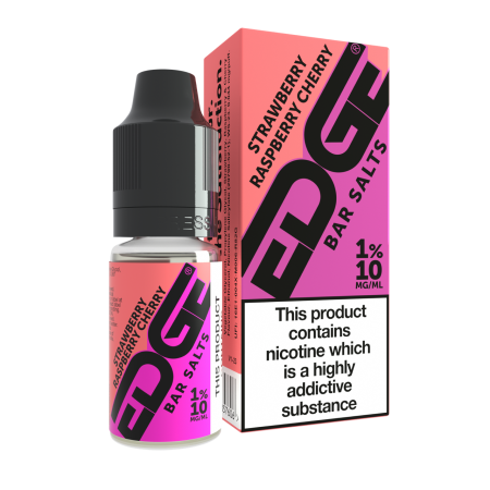 Edge Eliquid Bar Salts Strawberry Raspberry Cherry Ice 10ml - Vapesdirect