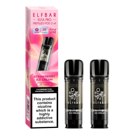 Elf Bar Elfa PRO Pods Strawberry Snoow - Vapesdirect
