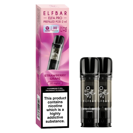 Elf Bar Elfa PRO Pods Strawberry Grape - Vapesdirect