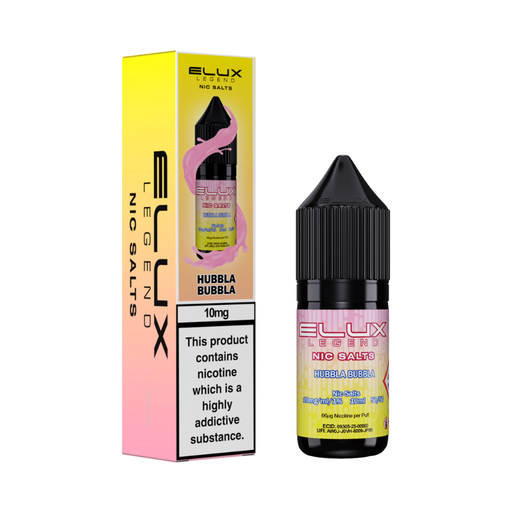 Elux Legend Hubbla Bubbla Nic Salt 10ml - Vapesdirect