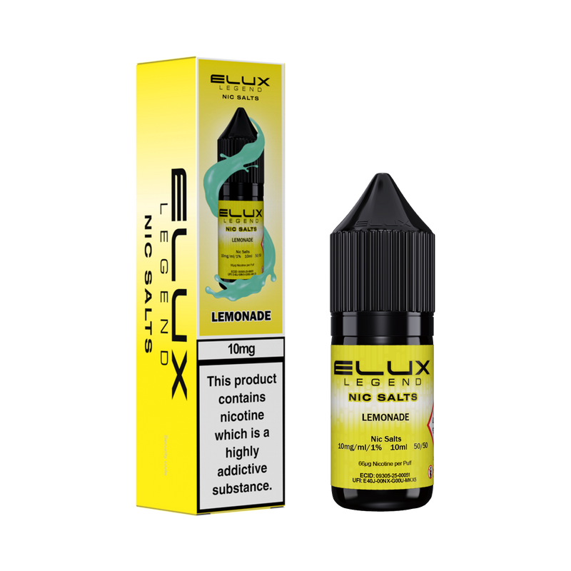 Elux Legend Lemonade Nic Salt 10ml - Vapesdirect