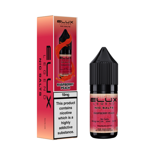 Elux Legend Raspberry Peach Nic Salt 10ml - Vapesdirect