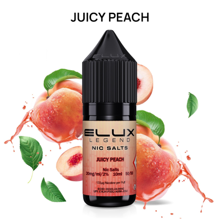 Elux Legend Juicy Peach Nic Salt 10ml - Vapesdirect