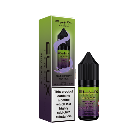 Elux Legend Blackcurrant Menthol Nic Salt 10ml - Vapesdirect