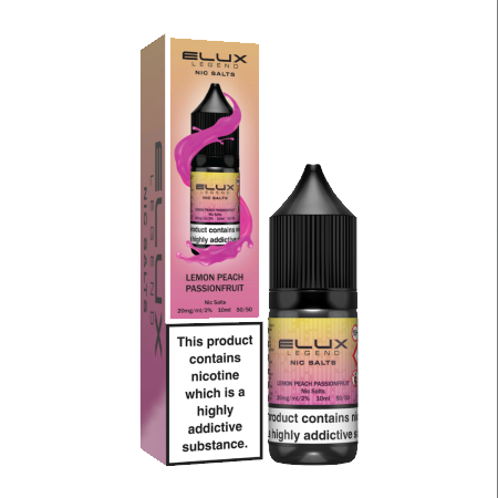 Elux Nic Salt E-liquid - Lemon Peach Passionfruit