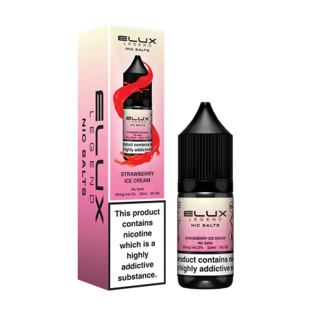 Elux Nic Salt E-liquid - Strawberry Ice Cream