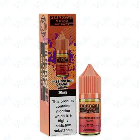 Firerose 5000 Passionfruit Orange Guava Nic Salt 10ml - Vapesdirect