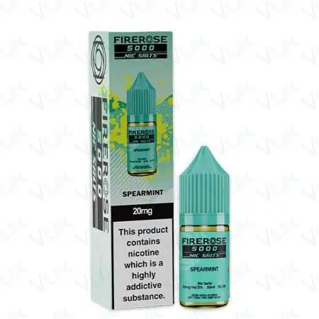 Firerose 5000 Spearmint Nic Salt 10ml - Vapesdirect