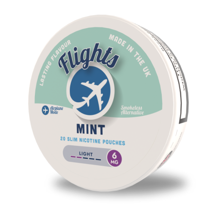 Flights Mint Nicotine Pouches – Tobacco-Free Nicotine (UK Made)
