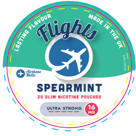 Flights Spearmint Nicotine Pouches – Tobacco-Free Nicotine (UK Made) - Vapesdirect