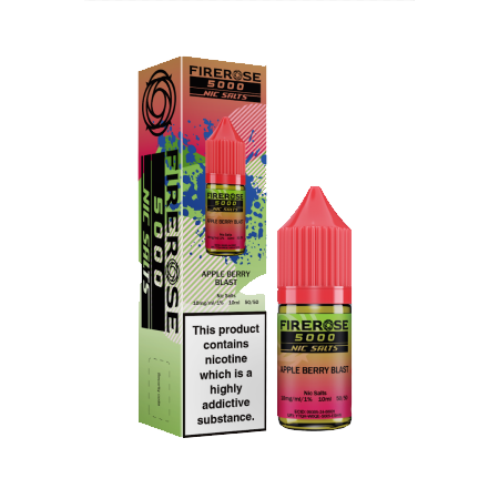 Firerose 5000 Apple Berry Blast Nic Salt 10ml - Vapesdirect