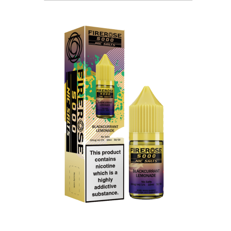 Firerose 5000 Blackcurrant Lemonade Nic Salt 10ml - Vapesdirect