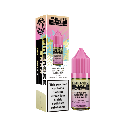 Firerose 5000 Strawberry Watermelon Bubblegum Nic Salt 10ml - Vapesdirect