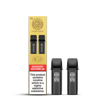 Gold Bar Reload Prefilled Pod 2 Pack -Raspberry Watermelon - Vapesdirect