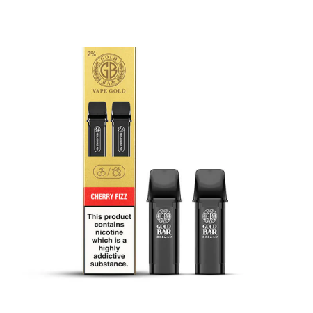 Gold Bar Reload Prefilled Pod 2 Pack -Cherry Fizzy - Vapesdirect