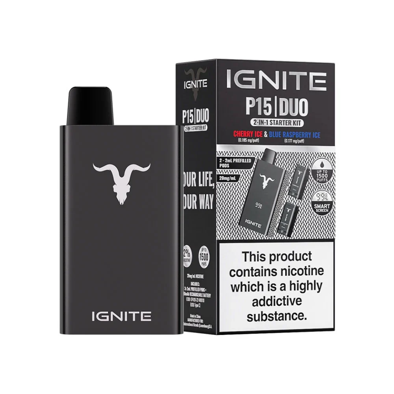 Ignite P15 Duo 2-in-1 Prefilled 20mg Pod Starter Kit