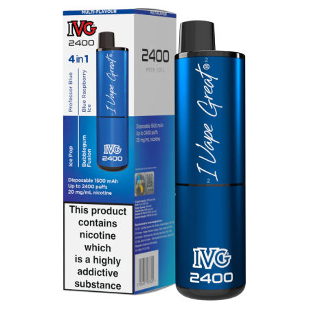 IVG 2400 Disposable Vape - Blue Edition - Vapesdirect