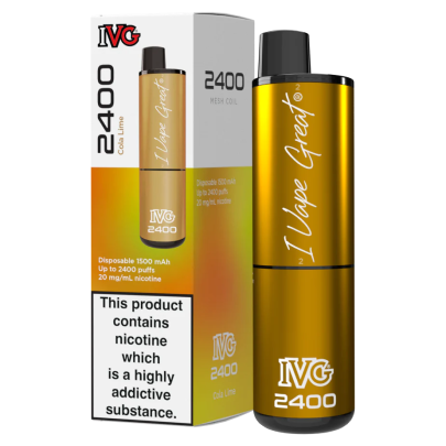 IVG 2400 Disposable Vape - Cola Lime - Vapesdirect