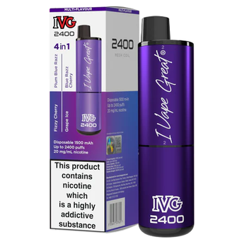 IVG 2400 Disposable Vape - Purple Edition
