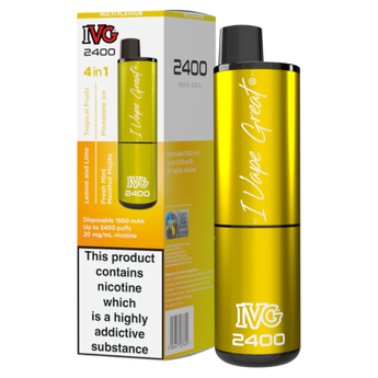 IVG 2400 Disposable Vape - Yellow Edition
