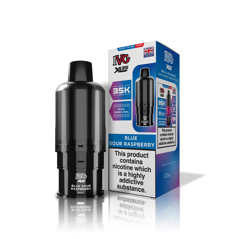 IVG XL 35K Prefilled Pods - Blue Sour Raspberry - Vapesdirect