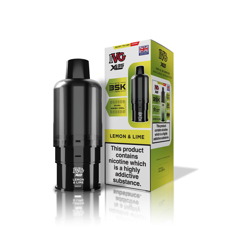 IVG XL 35K Prefilled Pods - Lemon Lime - Vapesdirect