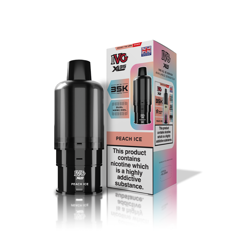 IVG XL 35K Prefilled Pods - Peach Ice - Vapesdirect