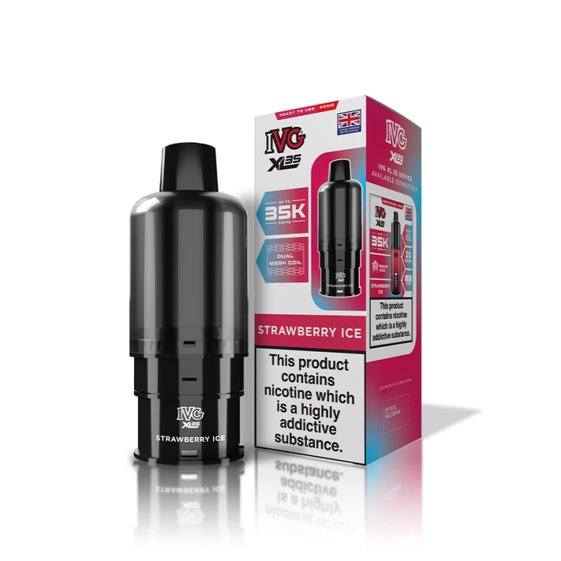 IVG XL 35K Prefilled Pods - Strawberry Ice - Vapesdirect