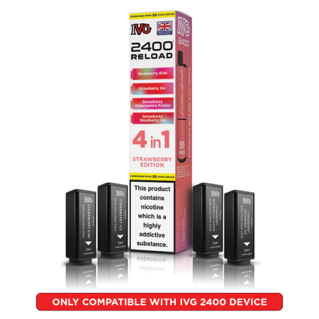 IVG 2400 Reload Prefilled Pods – 4 Flavours in Every Pack