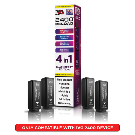 IVG 2400 Reload Prefilled Pods – 4 Flavours in Every Pack - Vapesdirect