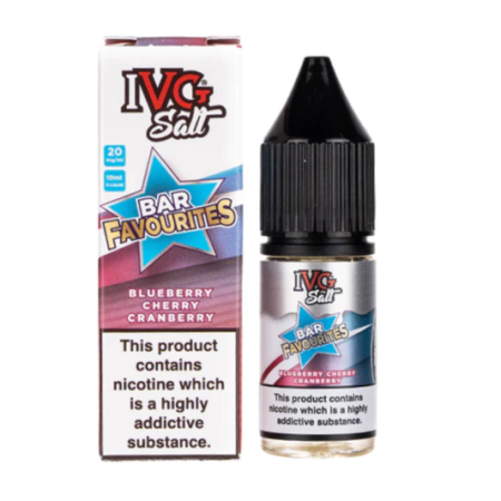 IVG 10ml Bar Favourites - Blueberry Cherry Cranberry - Vapesdirect