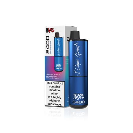 IVG 2400 Disposable Vape - Blueberry Fusion - Vapesdirect