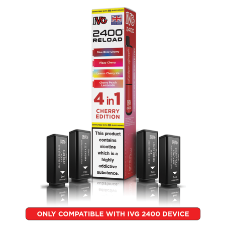 IVG 2400 Reload Prefilled Pods – 4 Flavours in Every Pack