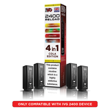 IVG 2400 Reload Prefilled Pods – 4 Flavours in Every Pack