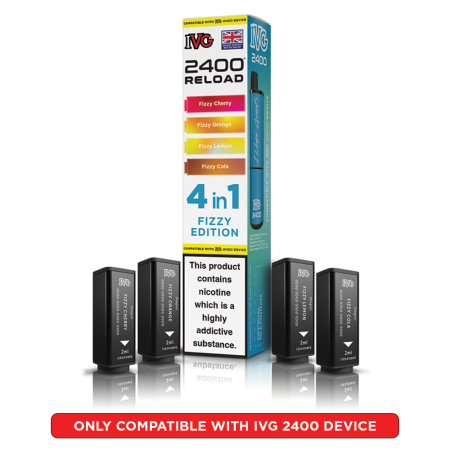 IVG 2400 Reload Prefilled Pods – 4 Flavours in Every Pack