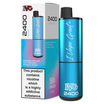IVG 2400 Disposable Vape - Ice Blue