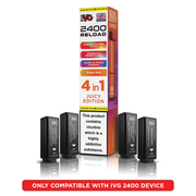 IVG 2400 Reload Prefilled Pods – 4 Flavours in Every Pack - Vapesdirect